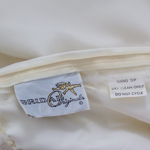 Wedding Dress Vintage 70s 6 Boho Long Sleeve Full Princess Bridal Gown I… - Picture 12 of 14